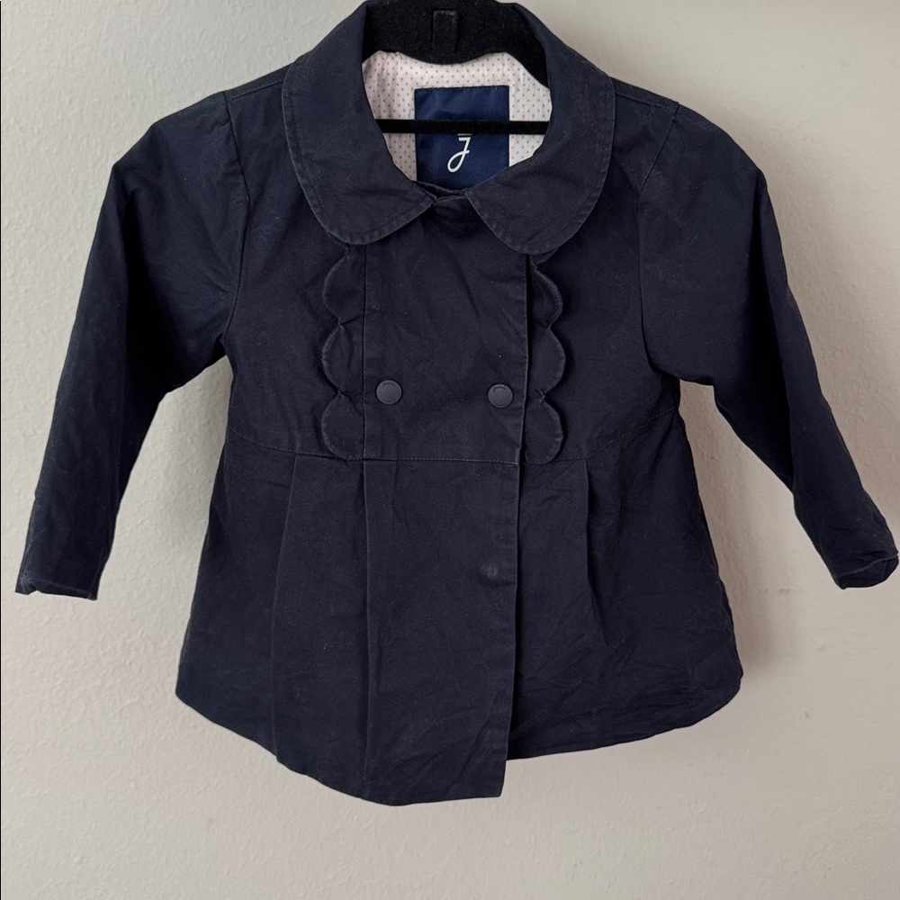 Jacadi Navy Blue Double-Breasted Jacket size 24M